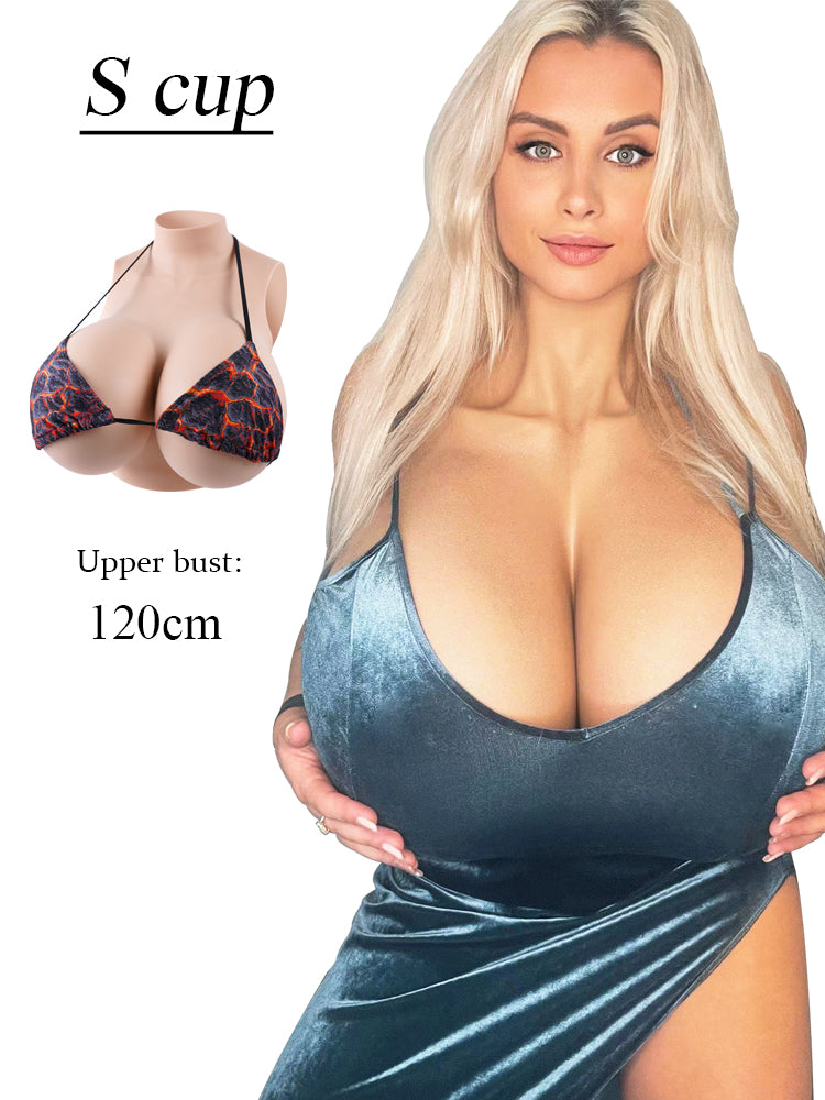 breast plate fake boobs B/C/D/E/F/G/H/S Cup