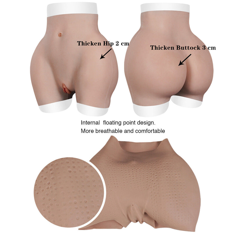 Silicone Fake Vagina Panty Hip Buttock Shaping Pants