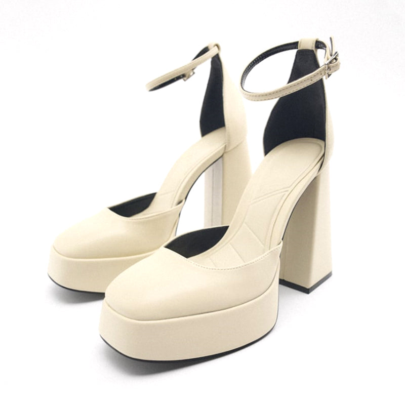 9cm Mary Jane ballet heels shoes