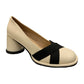 Vintage round block heels women’s shoes